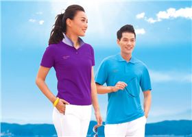 杏耀红色休闲T恤