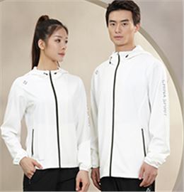 新款休闲杏耀运动风衣外套定做厂家26665_26666