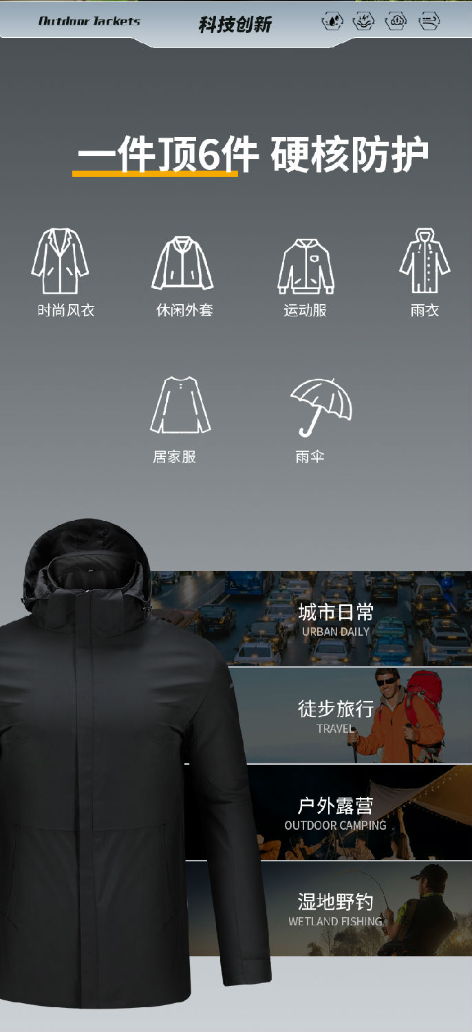 时尚冲锋衣 26681/26682 图4 时尚冲锋衣 26681/26682 图4