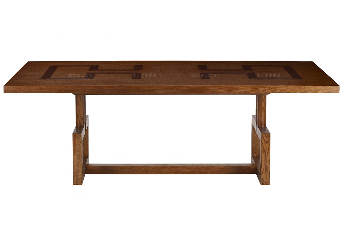 高端品牌美式实木长餐桌