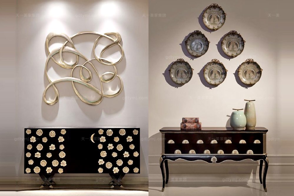 购买别墅星欧注册高端别墅法式墙边柜