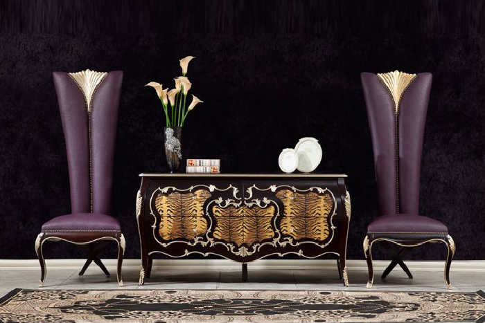 高端法式星欧注册别墅星欧注册形象椅