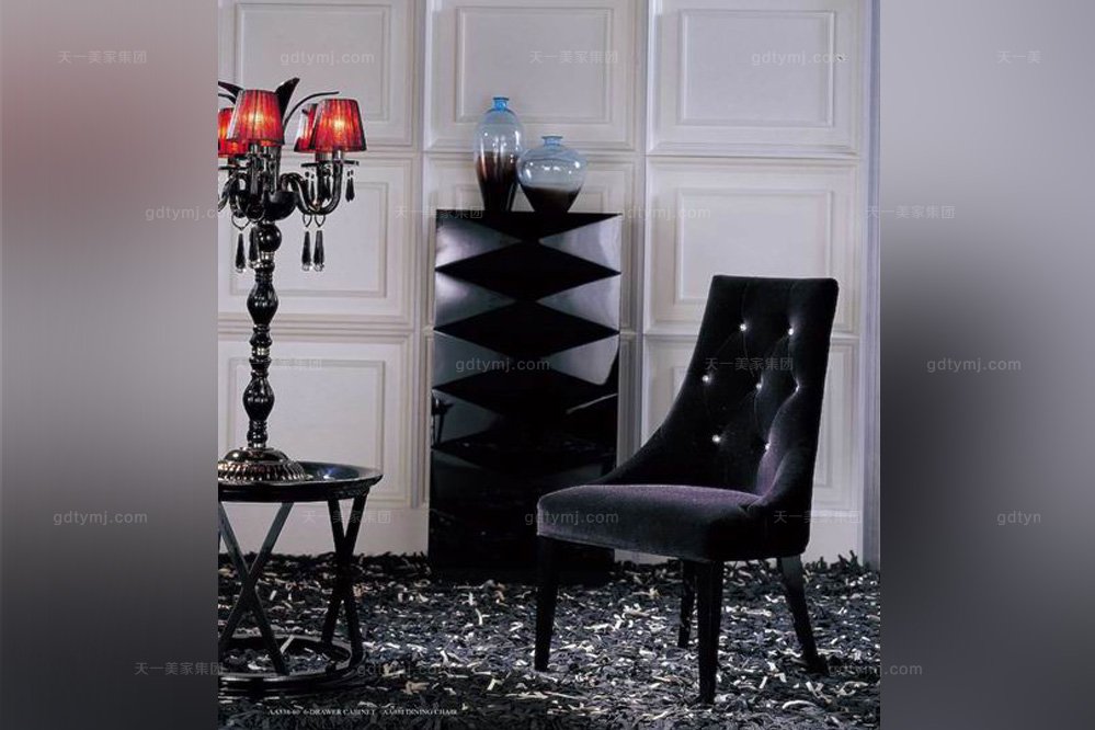 高端别墅后现代圆几