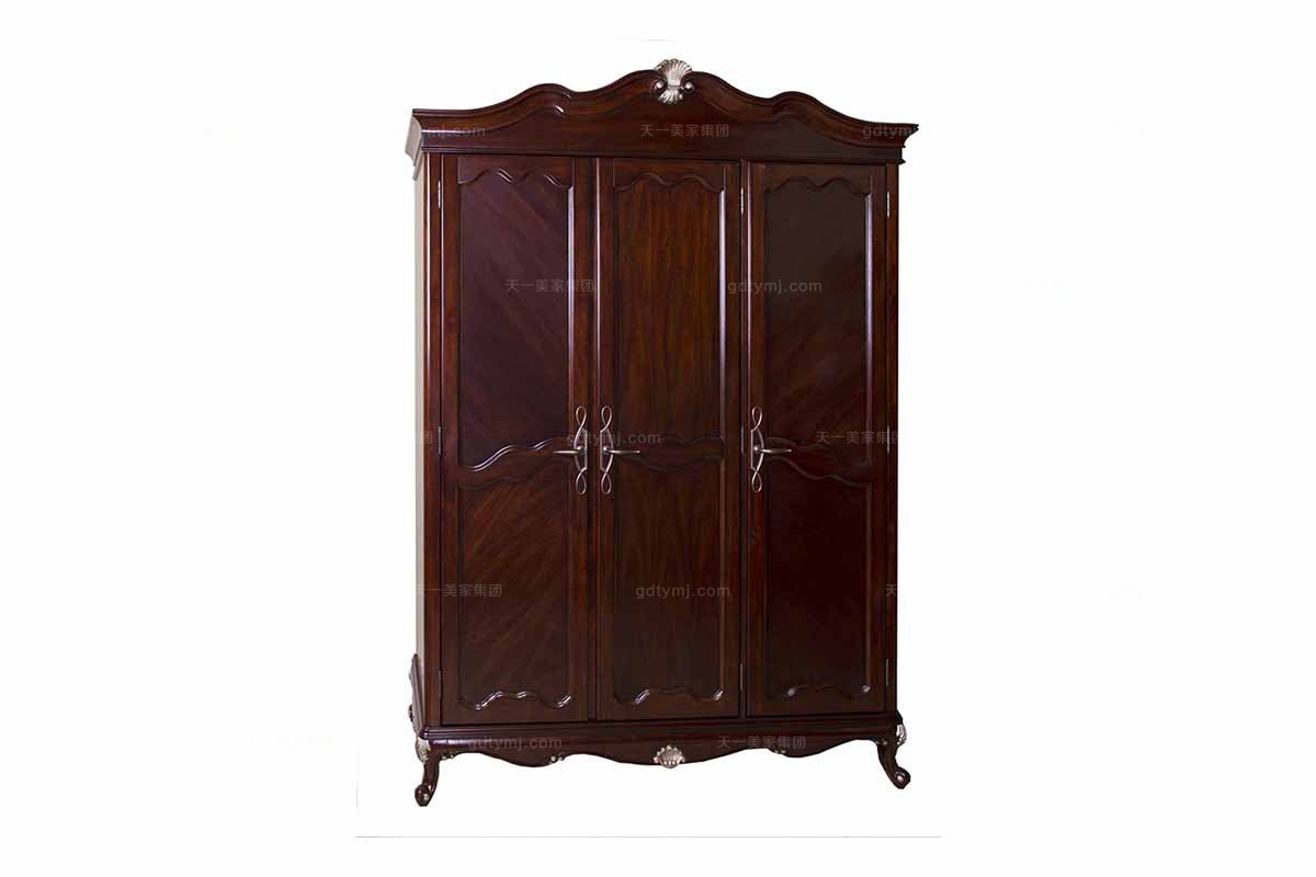 高端星欧注册美式三门衣柜
