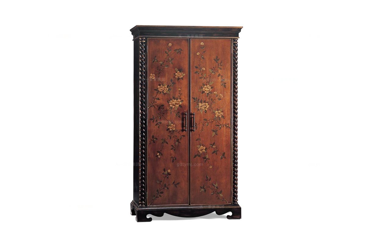 高端星欧注册美式二门衣柜