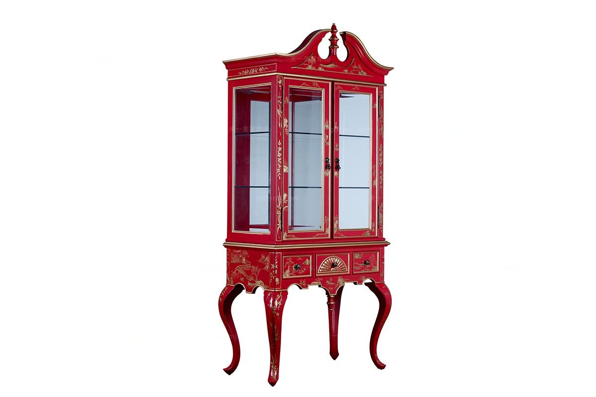 高端星欧注册美式实木装饰柜