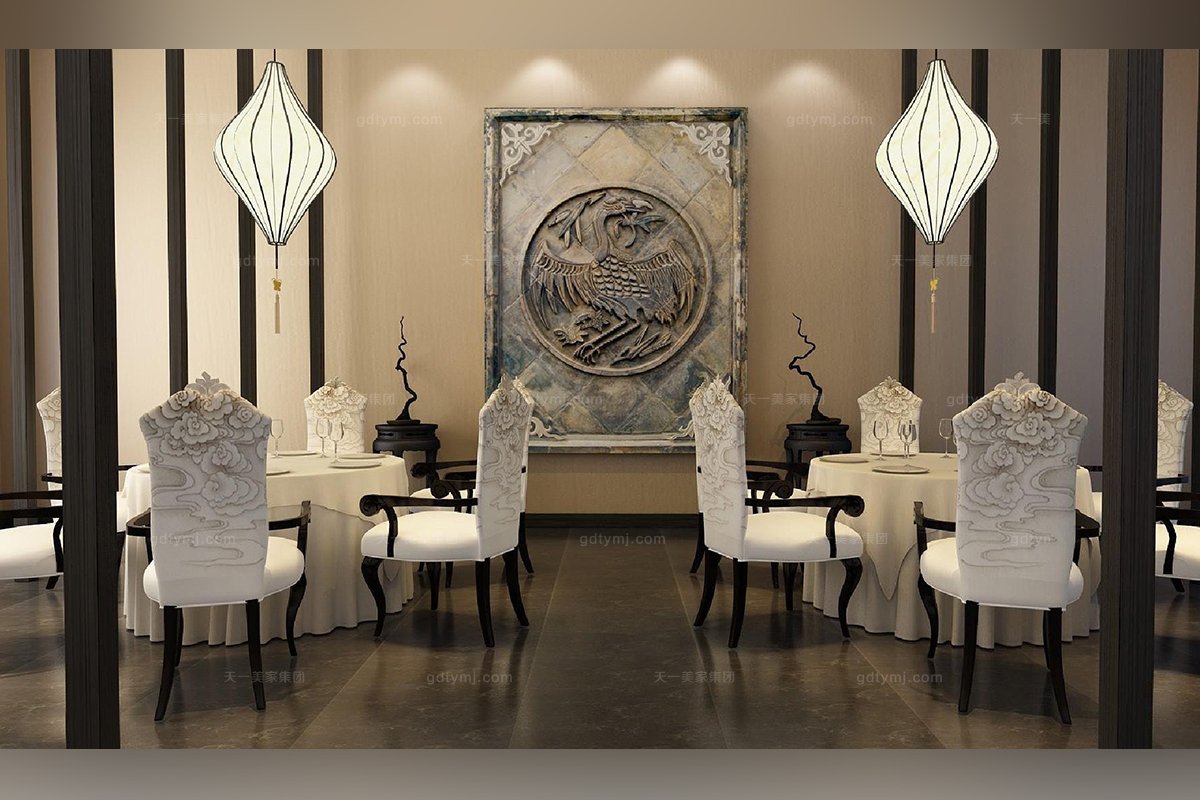 高端新中式风格星欧注册云纹椅