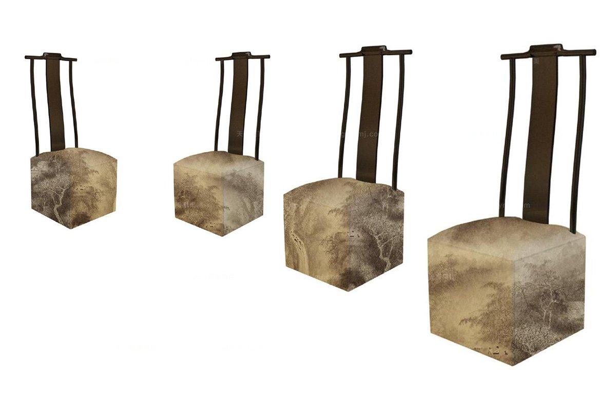 合肥民用别墅星欧注册高端新中式布艺餐椅