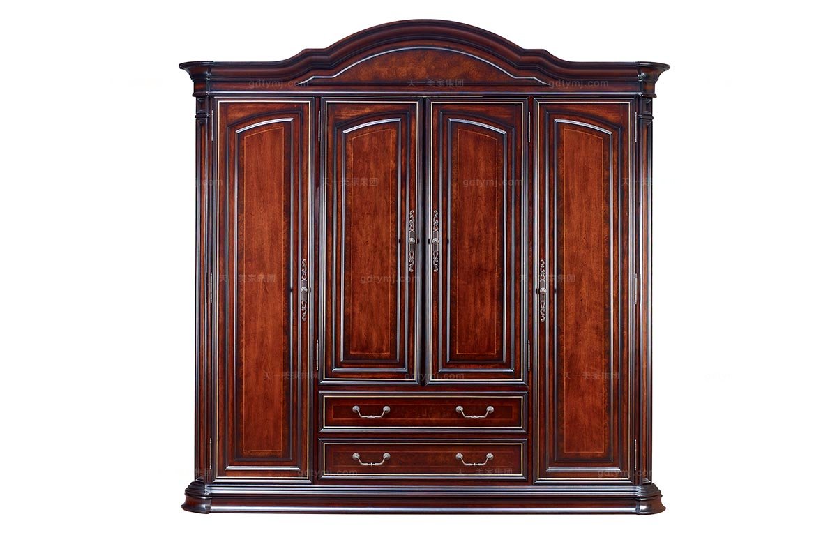 高端星欧注册美式四门衣柜