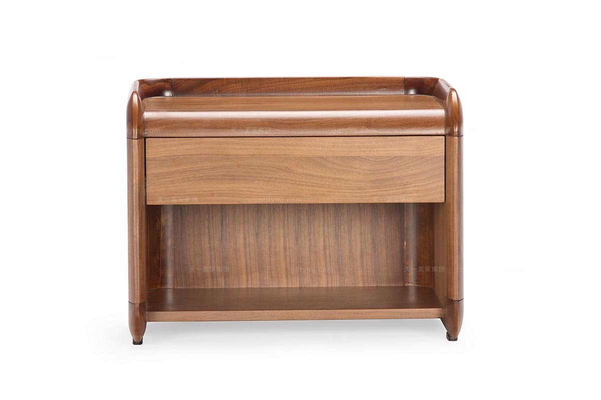 高端时尚简单现代实木床头柜