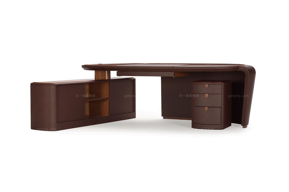 高端品牌现代多功能木色书桌