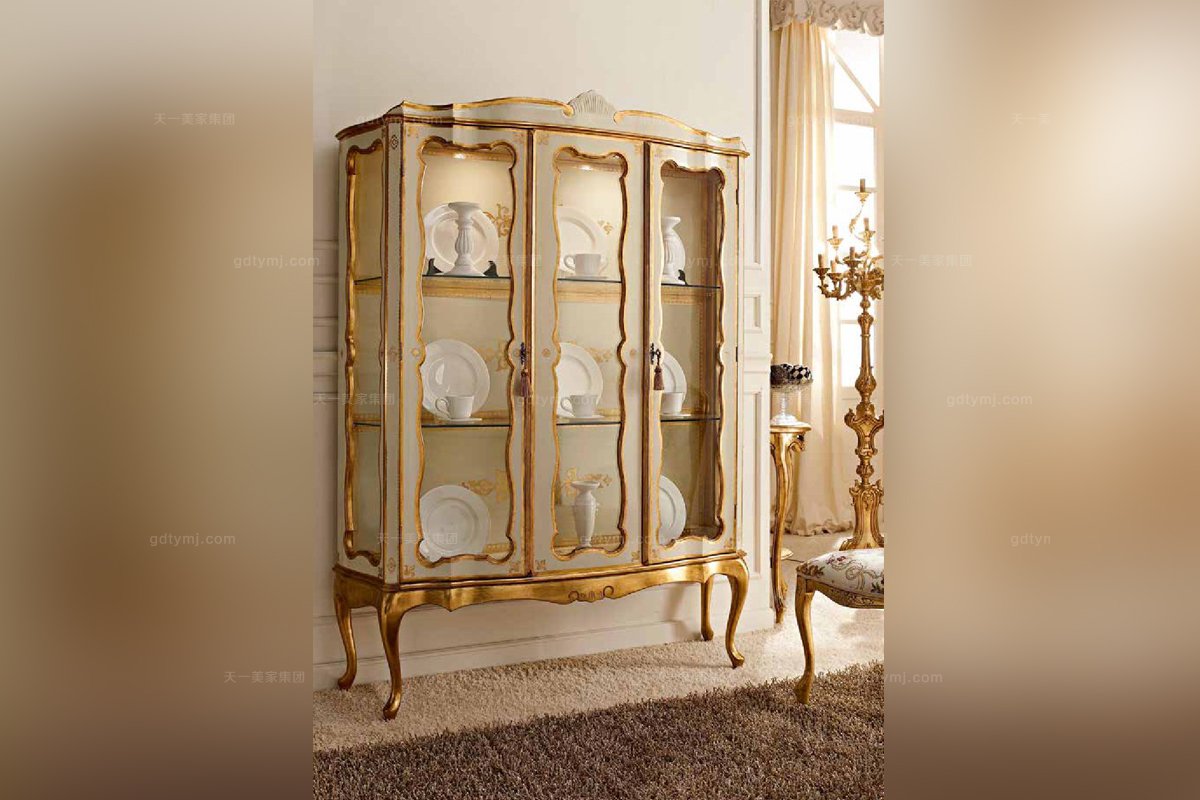  Andrea Fanfani 高端时尚法式贴金泊装饰柜