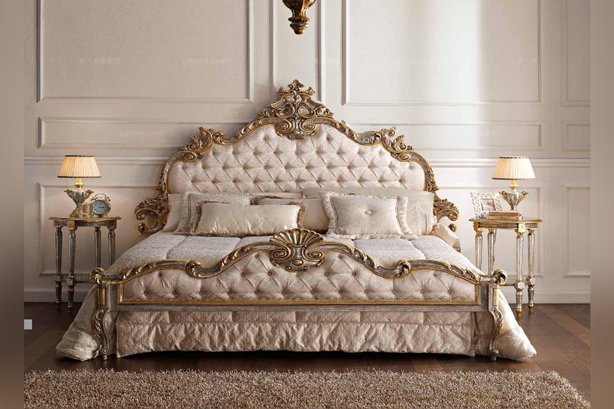 Andrea Fanfani高端品牌欧式雕刻双人床