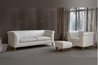 Dema高端时尚现代白色沙发套组