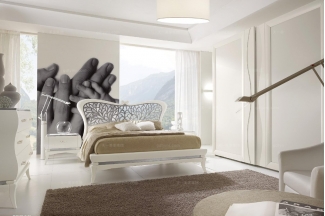 Grilli奢华新古典实木白色卧室系列