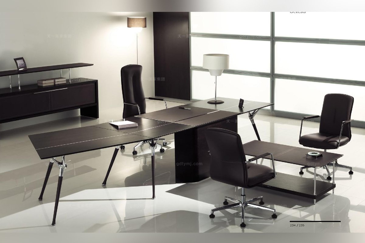 codutti 办公意昂黑色单人办公室系列