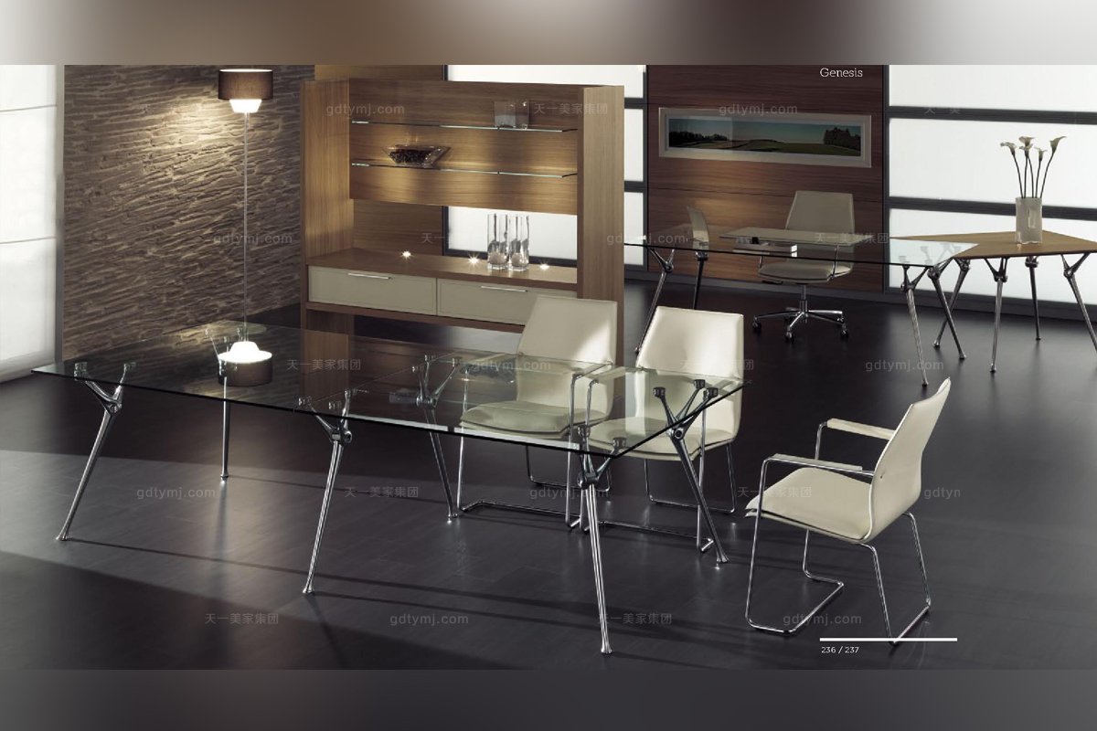 codutti 办公意昂玻璃台面会议桌系列
