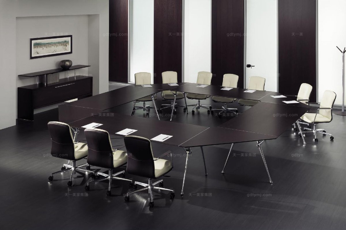 codutti 办公意昂黑色台面会议桌系列