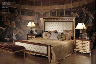Minotti Luigi&Benigno欧式实木雕花布艺软床卧室系列