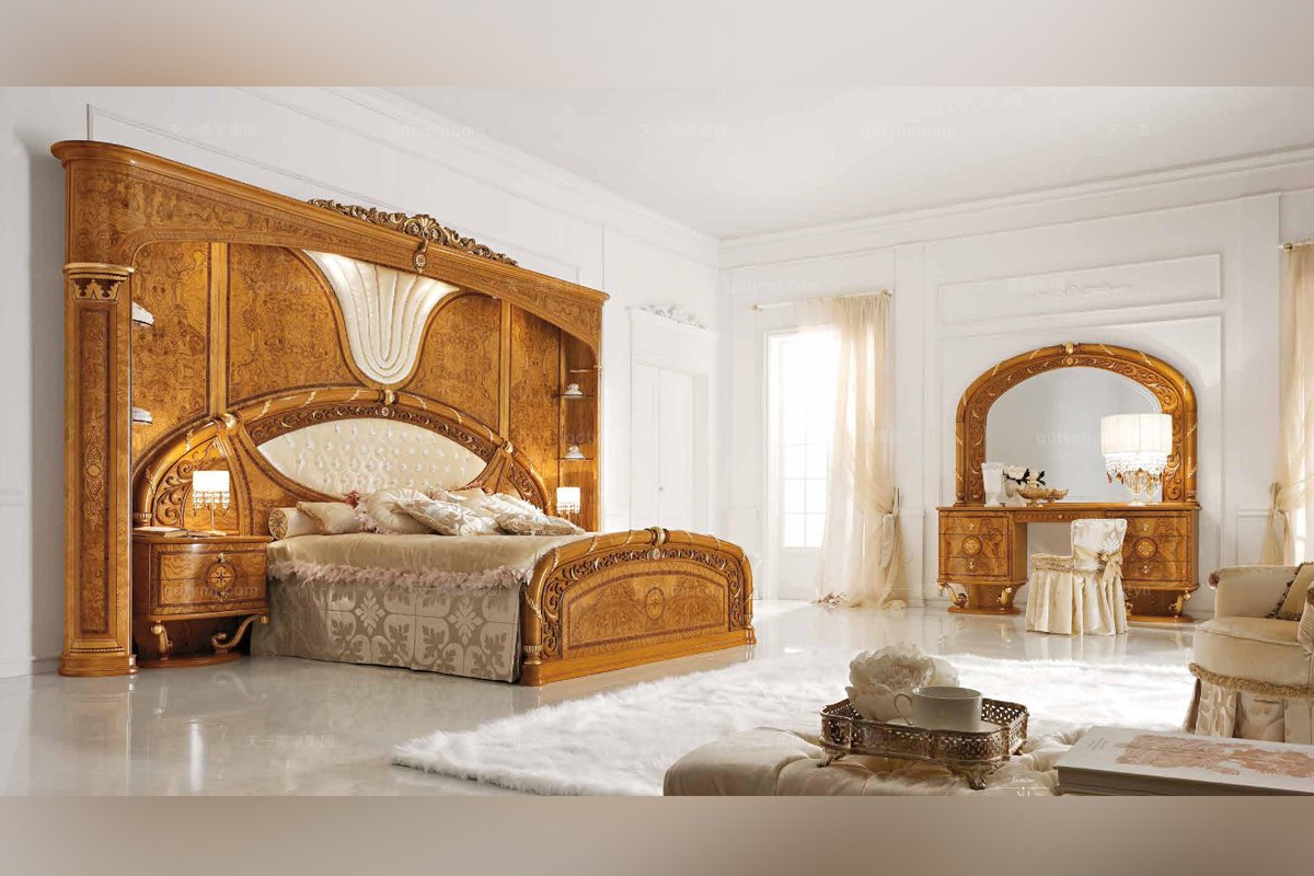  Valderamobili意大利进口法式高端品牌雕刻奢华双人床