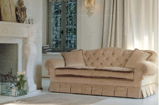 Pigoli 皮沟里素色布艺实木框架三位沙发客厅系列