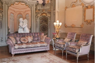 Pigoli 皮沟里素色+花型布艺实木框架沙发客厅系列