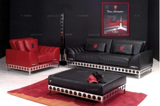 高端品牌现代意大利进口兰博基尼系列不锈钢沙发组合