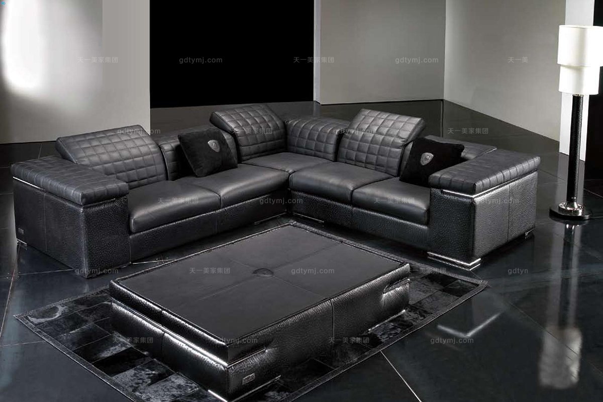 高端品牌现代意大利进口兰博基尼系列正形转角沙发