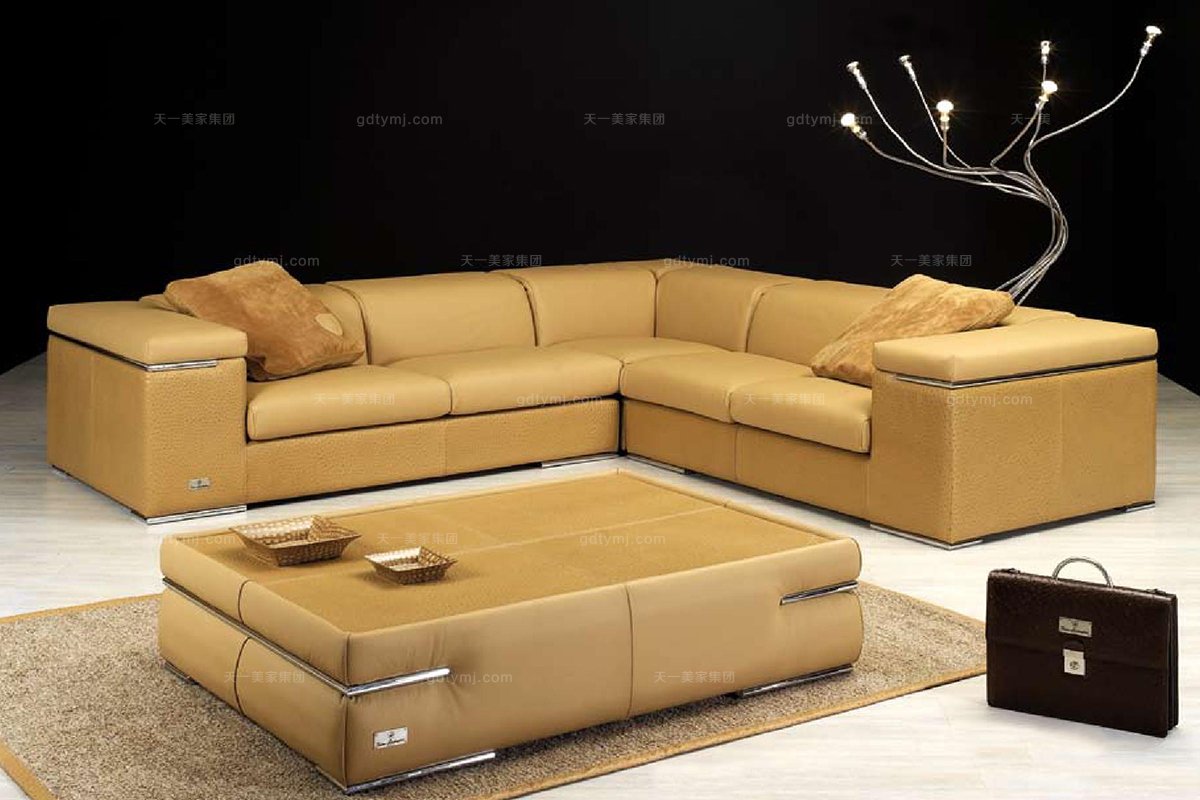 高端品牌现代意大利进口兰博基尼系列正形转角沙发
