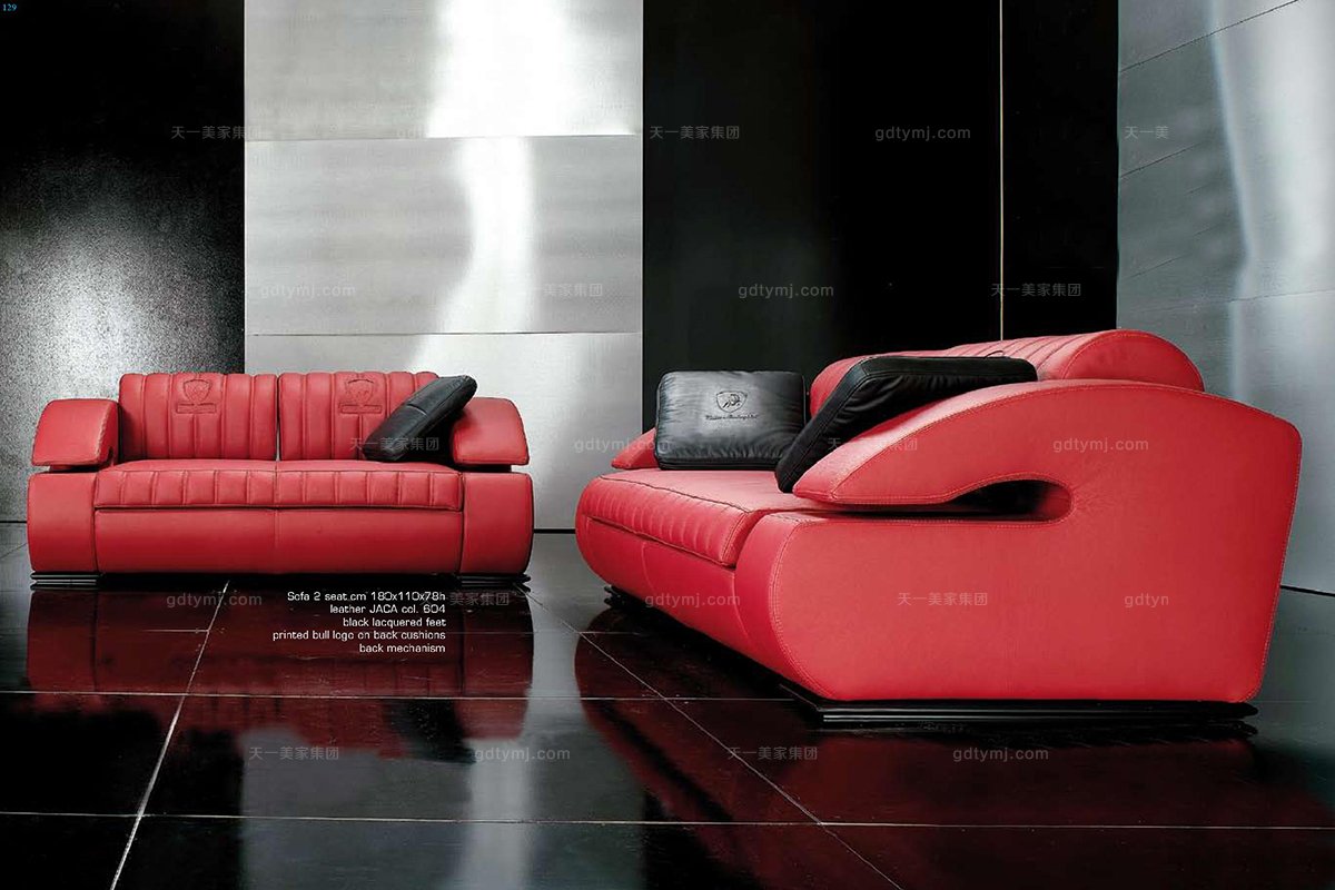 高端时尚现代意大利进口兰博基尼系列扶手沙发组