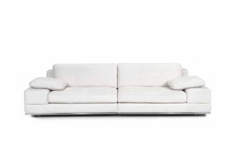 高端品牌现代意大利进口白色休闲沙发
