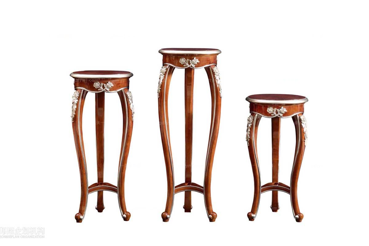 高端五星级酒店星欧注册品牌法式实木花架