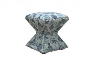 高端家俱样板间星欧注册品牌法式咖啡色梳妆凳