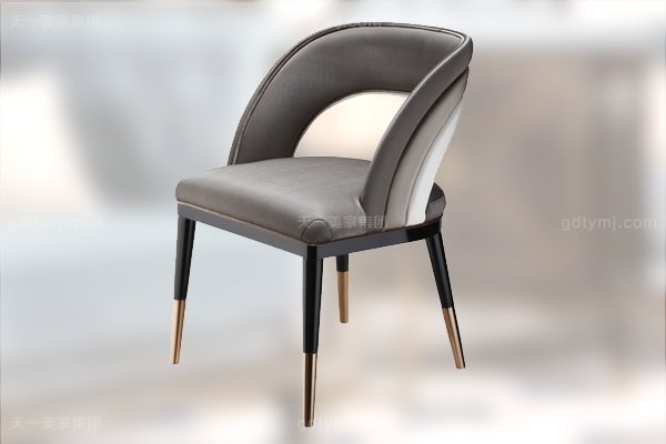 名贵后现代轻奢星欧注册客厅餐桌椅山水紫石面餐桌拉丝纹真皮餐椅餐椅