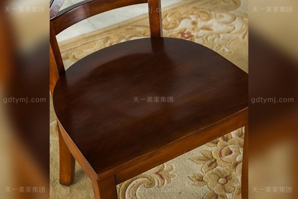 别墅豪宅星欧注册品牌高端好实木美式餐椅全实木餐椅