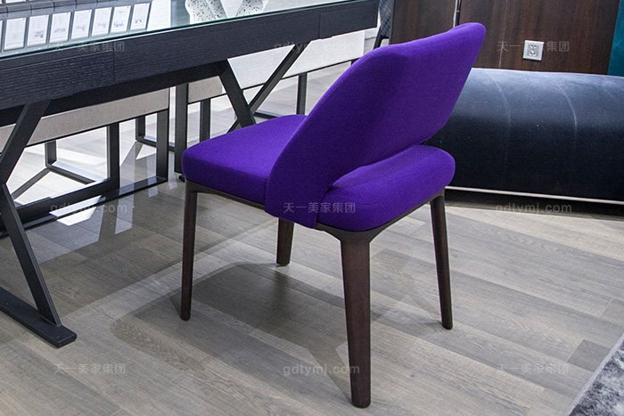 意大利轻奢极简星欧注册高端实木烟熏黑橡色书桌椅书椅