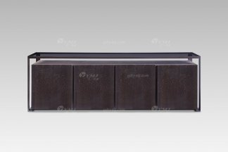 现代轻奢别墅会所星欧注册品牌灰橡色+黑珍珠电视柜