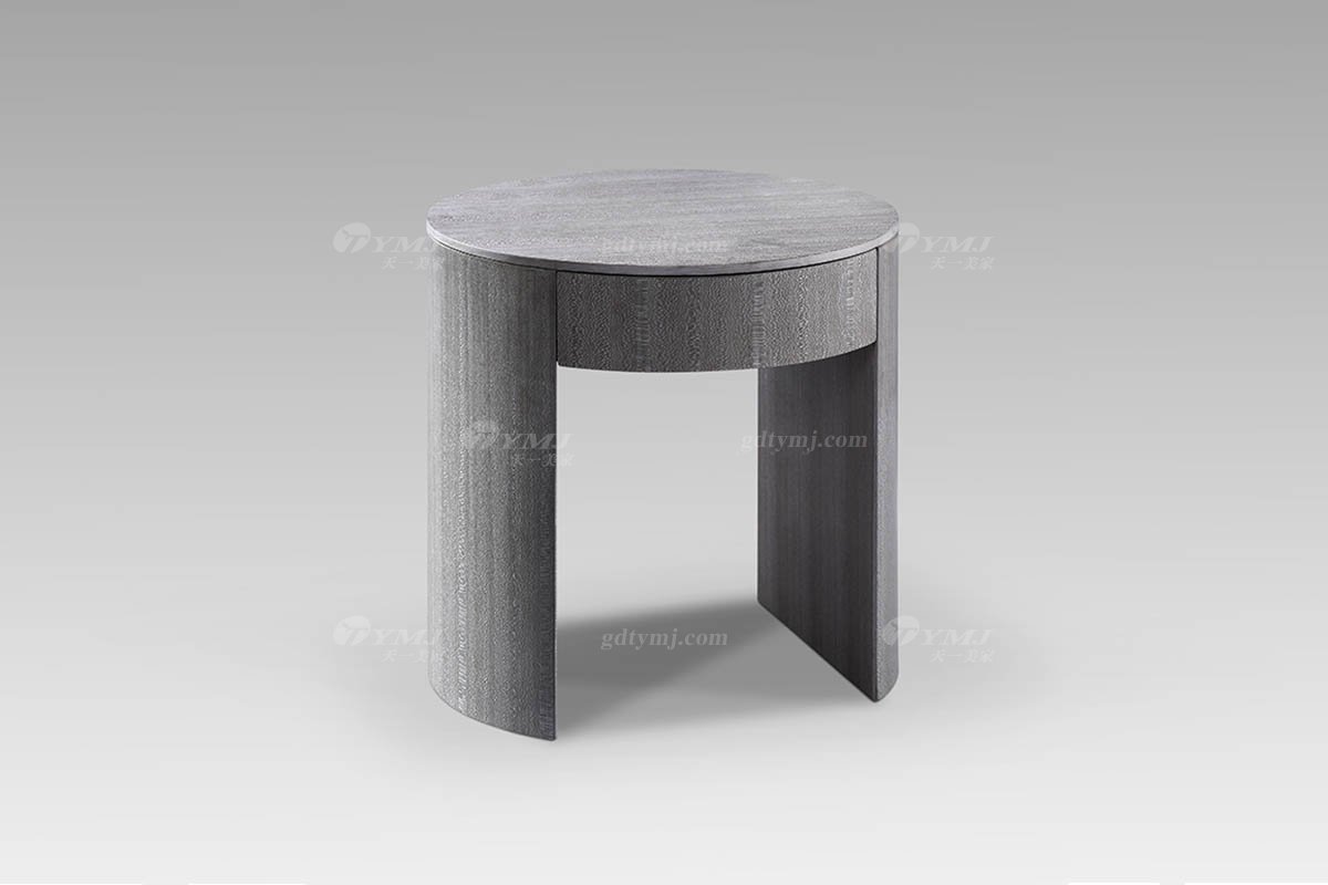 高端现代轻奢时尚星欧注册圆几圆几LT2810-3灰橡色