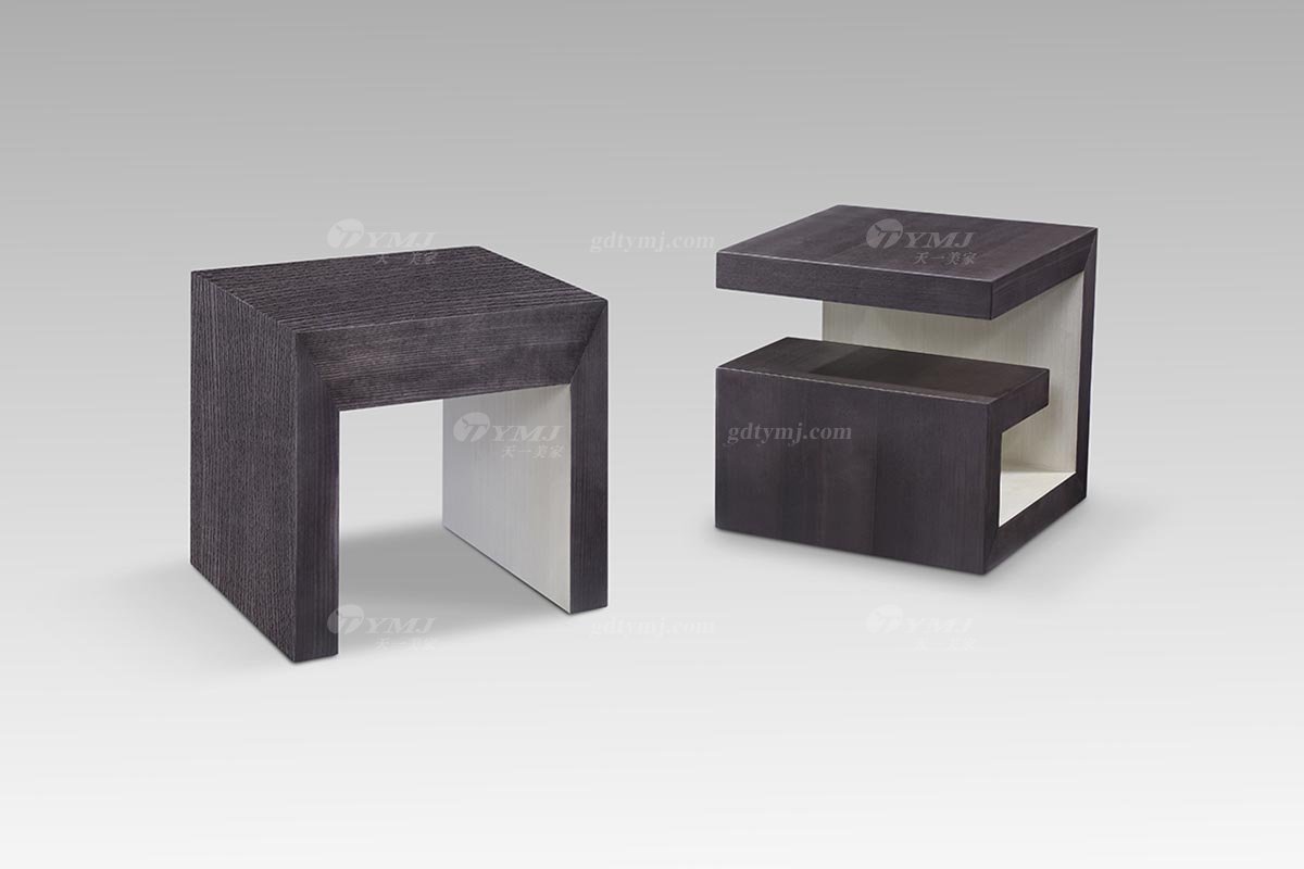 现代轻奢高档星欧注册灰橡+尼斯色边几角几边几LT2818-6组合