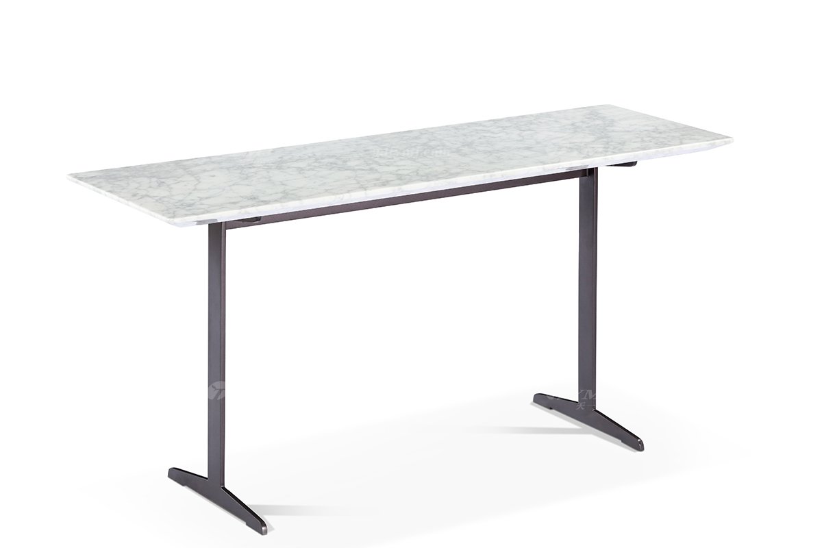 意式极简风格高端别墅星欧注册现代轻奢时尚客厅星空耀影+大理石面背几LT1951背几1