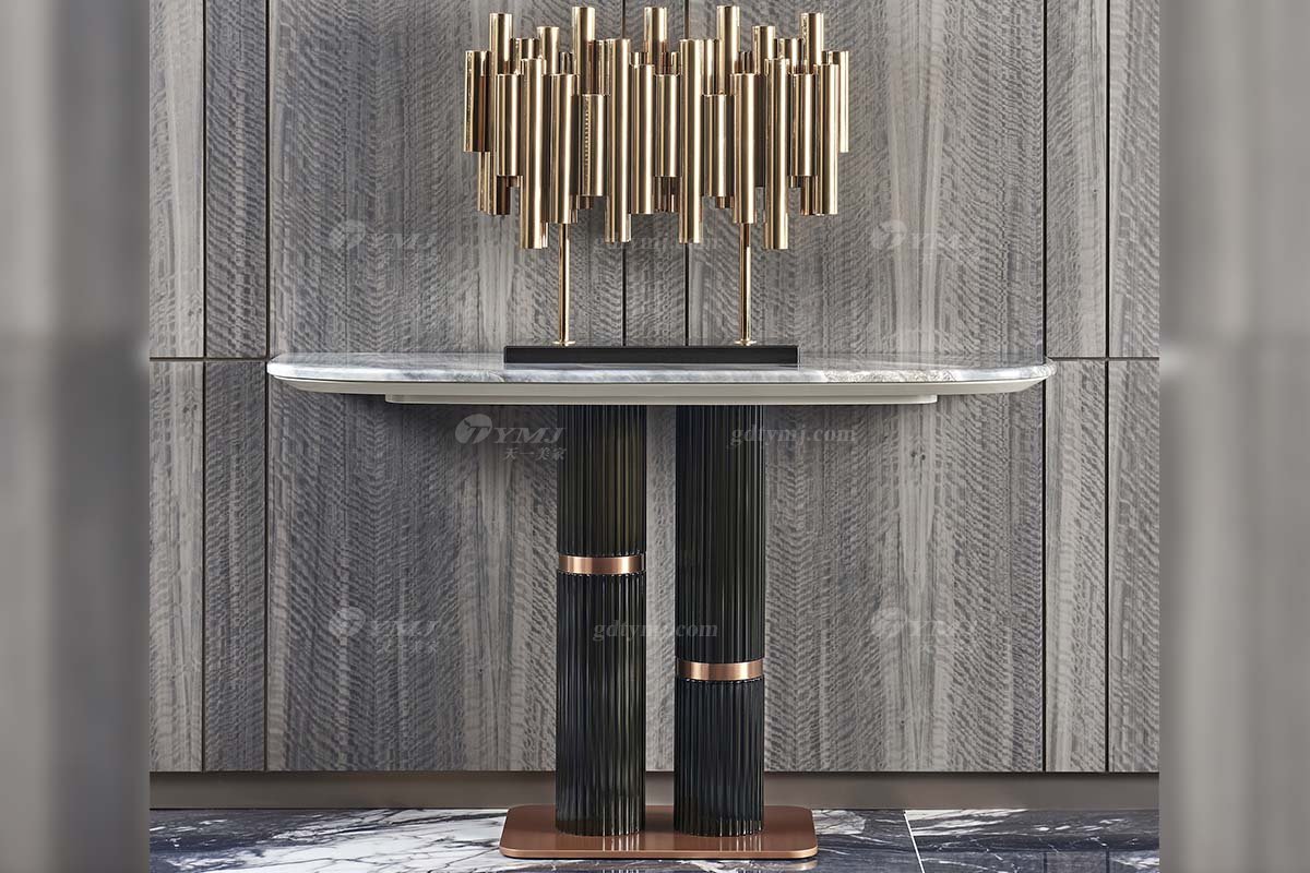 后现代轻奢风格星欧注册高端会所别墅品牌星欧注册时尚玄关