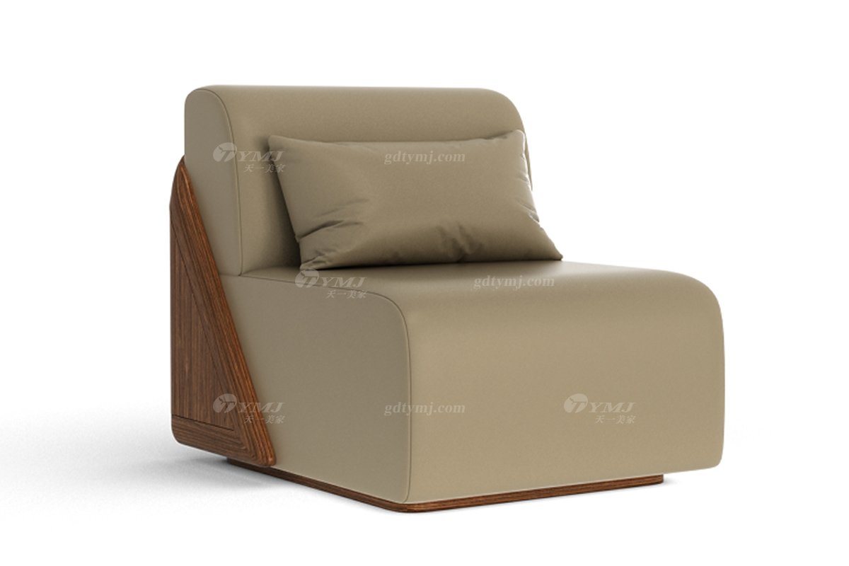 新中式高端会所蓝冠注册品牌简约风格客厅实木单位沙发