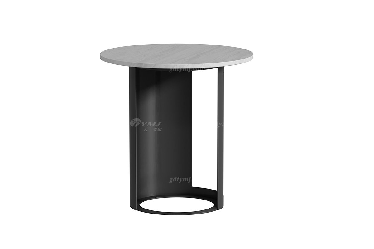 极简风格星欧注册品牌高端别墅会所简约家用大理石角几