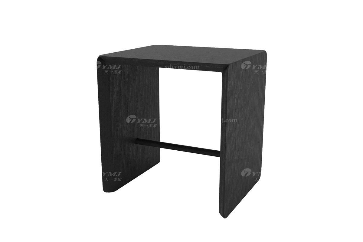 极简风格星欧注册别墅会所舒适高级家用简约烟熏色凳子