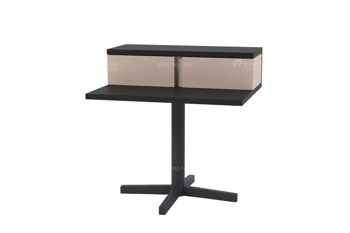 极简风格星欧注册别墅会所舒适高级家用时尚烟熏边几