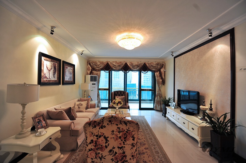 【星欧注册星欧注册】济南恒大田园风格样板房-软装工程