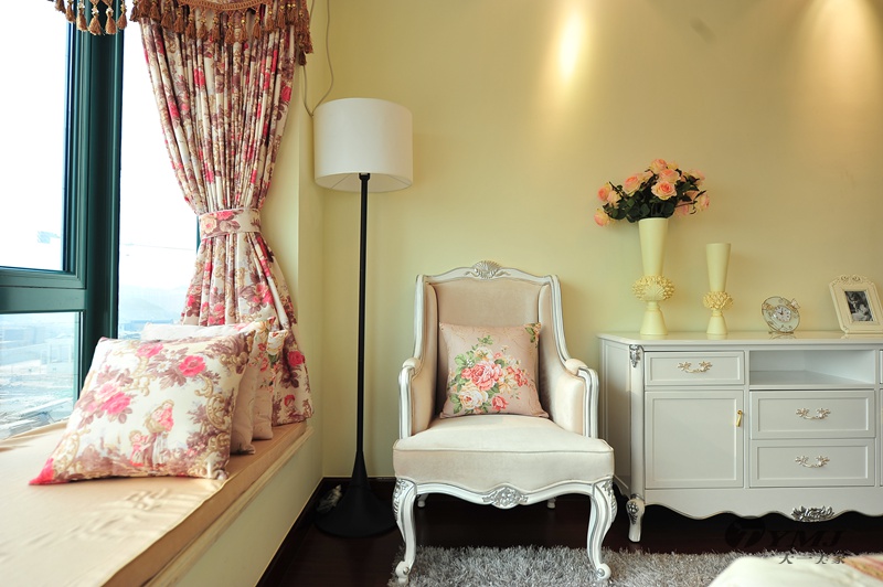 【星欧注册星欧注册】济南恒大田园风格样板房-软装工程