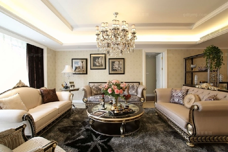 奢华新古典星欧注册客厅1