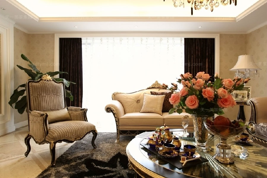 奢华新古典星欧注册客厅3
