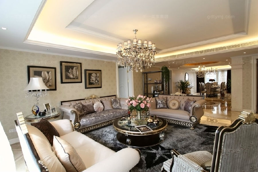 奢华新古典星欧注册客厅5